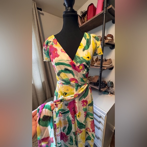 DKNY-Floral Wrap Dress - Multicolor - Picture 9 of 11